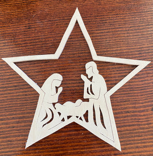 Star Nativity Ornament