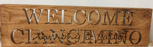 Custom Welcome Sign