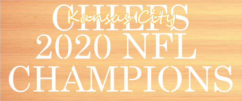Kansas City Chiefs 2020 NFL Champions Plaque