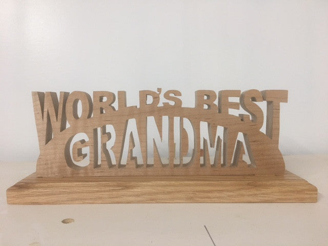 475, Worlds Best Grandma Pa, 9.4 in. x 3.3 in. 