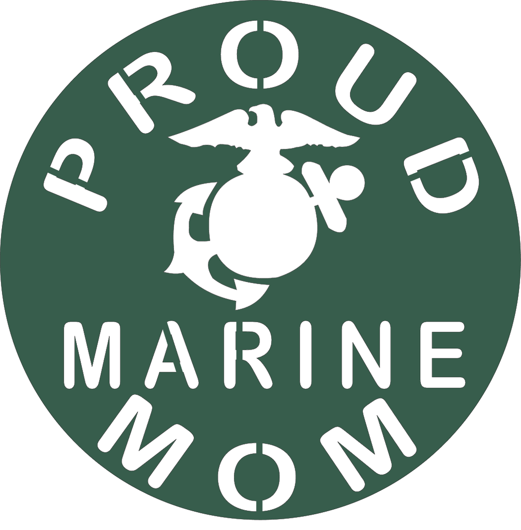 778, Proud Marine Mom, 6 in. x 6.5 in. 