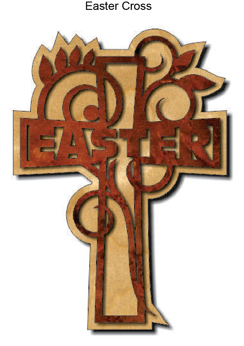 802, Easter Cross, 7 in. x 10 in.