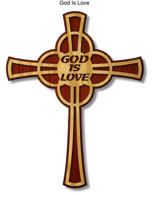 806, God is Love Cross, 8 in. x 10.5 in. 