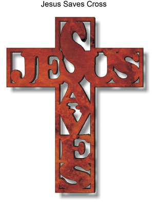 844, Jesus Saves Cross, 7 in. x 8.5 in.
