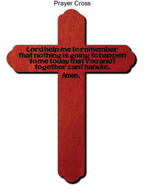 849, Prayer Cross, 6.75 in. x 9.75 in. 