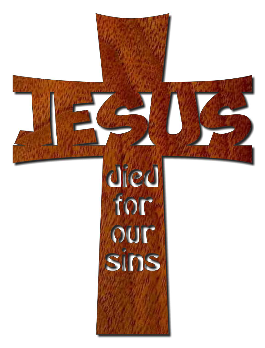 1697, Jesus Died For Us, 11.5 in. x 4.75 in. 